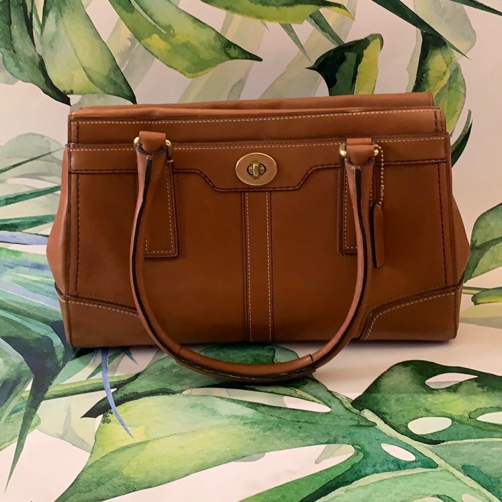 Coach Tan leather purse